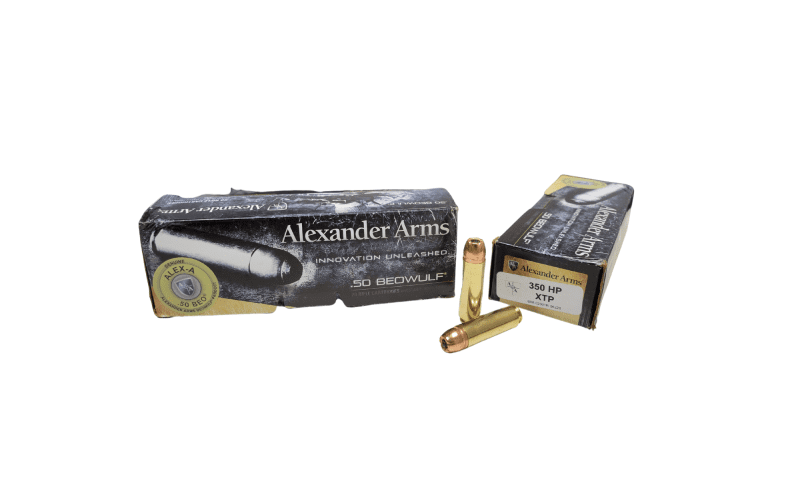 Alexander Arms .50 Beowulf 350 Grain Hornady XTP