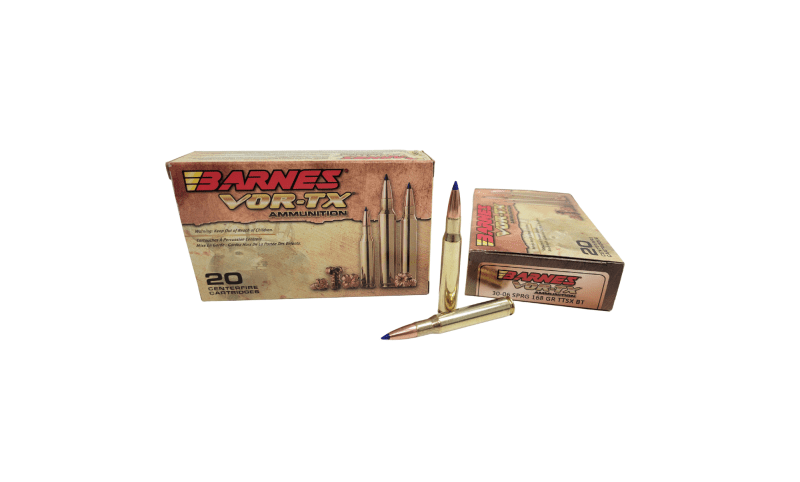 Barnes VOR TX .30 06 Springfield 168 Grain TTSX BT lead free