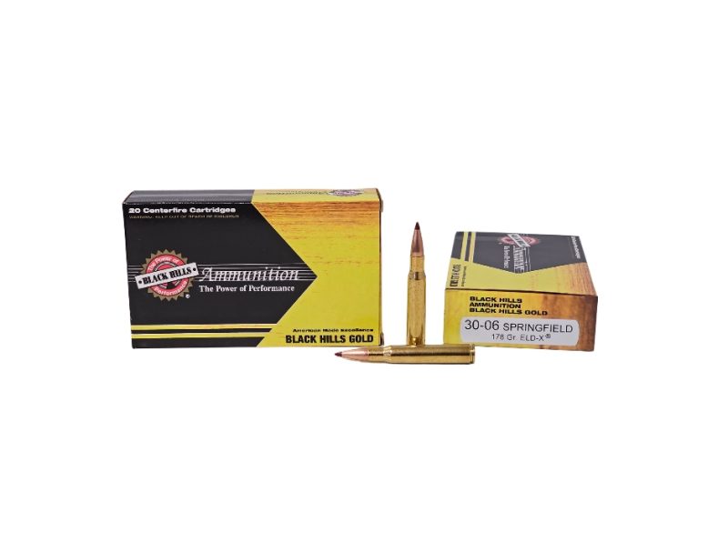 Black Hills Gold .30 06 Springfield 178 Grain Hornady ELD X