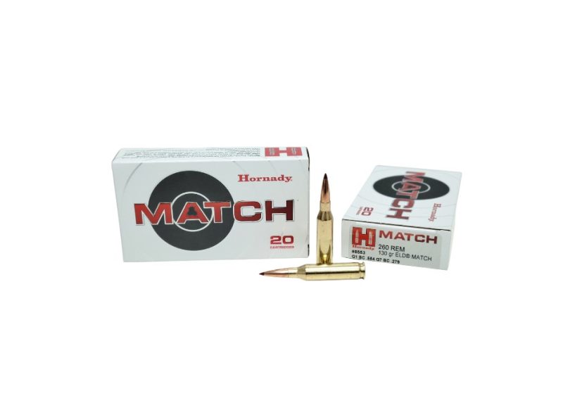 Hornady Match .260 Remington 130 Grain ELD M