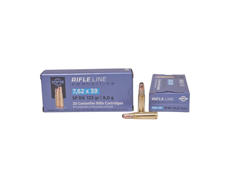 PPU 7.62x39mm 123 Grain Round Nose Soft Point